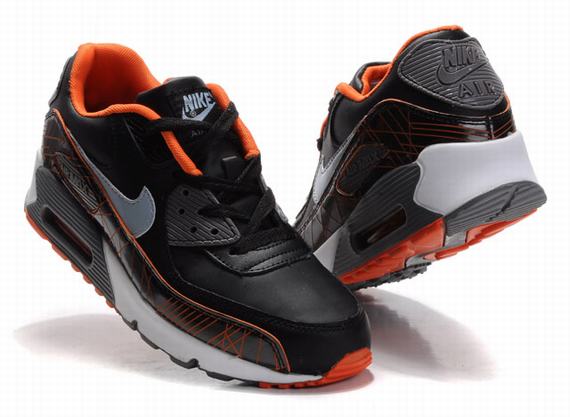 New Men'S Nike Air Max Black/Orange